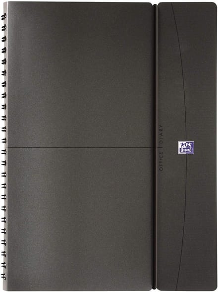 Spiraalagenda Weekoverzicht 2024, 15 x 21 cm, Grijs/Zwart