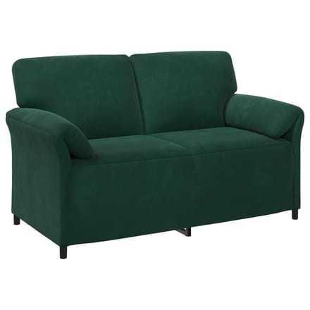 vidaXL - 2-Zits - Sofa - Donkergroen - 158 - x - 83 - x - 95 - cm - Fluweel