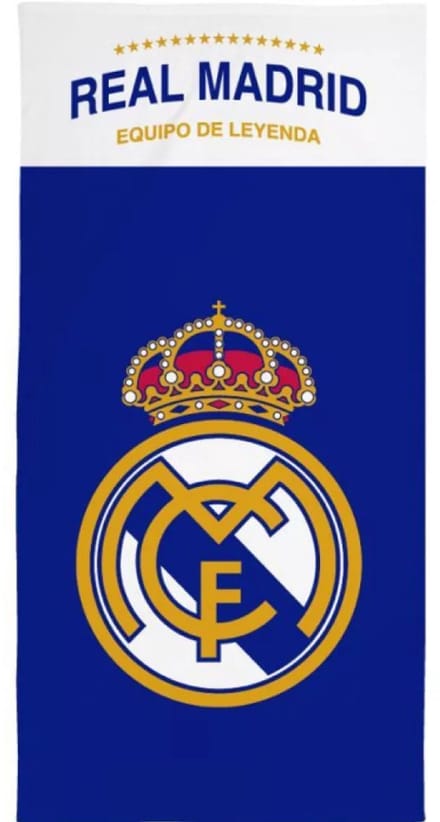 Real Madrid strandlaken Legend sneldrogend 70 x 140 cm – polyester