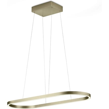 Knapstein LED hanglamp Elin, brons, gebarenbediening