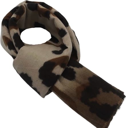 Winter Sjaal Bruin Met Tijger Print