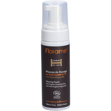 Florame - Scheerschuim - 150 ml - Natuurlijke ingrediënten - Biologisch - Mannen