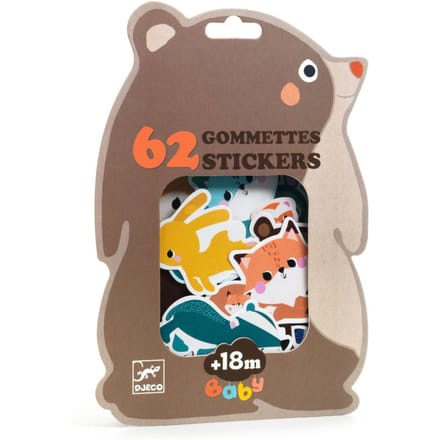 DJECO stickers bosdieren 18 mnd+