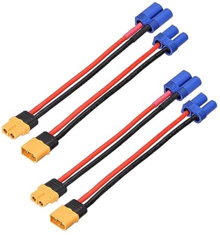 XT60 naar EC5 stekker adapter 12AWG voor RC Lipo batterijen