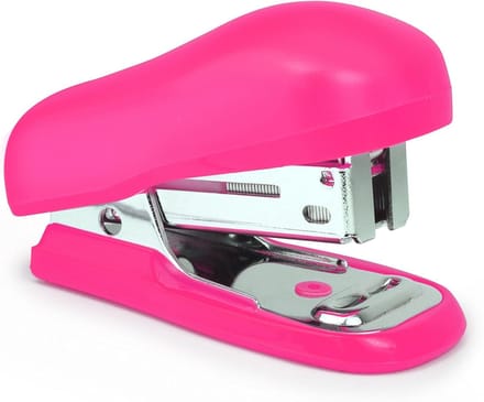 Rapesco Bug Mininietmachine met 1000 Nietjes 26/6 mm, 12 Vel, Donkerroze