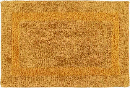 Homescapes badmat mosterdgeel 50x80 cm gemaakt van 100% katoen