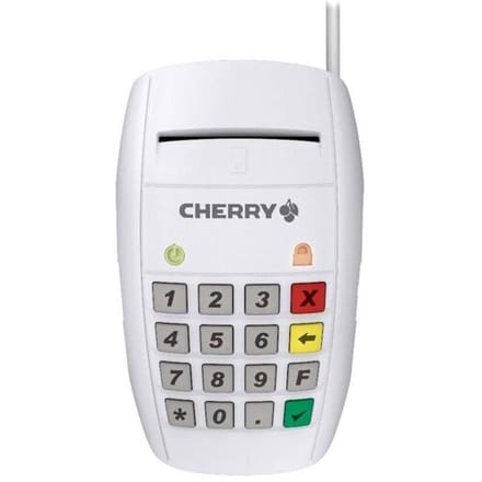 CHERRY Smart Terminal ST-2100, Lecteur de Carte à Puce USB de Haute qualité, Saisie sécurisée du Code PIN