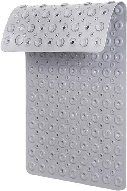 Antislip douchemat met zuignappen - 70 x 40 cm, grijs