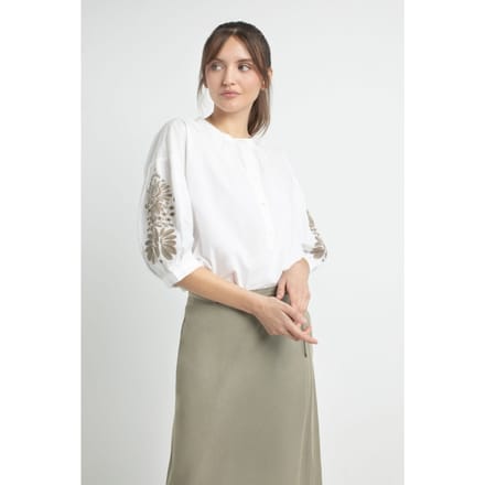 Josephine & Co Johnny Blouse Light Olive Print Taglia: 36 | Magliette intime Outlet | Donna | Verde