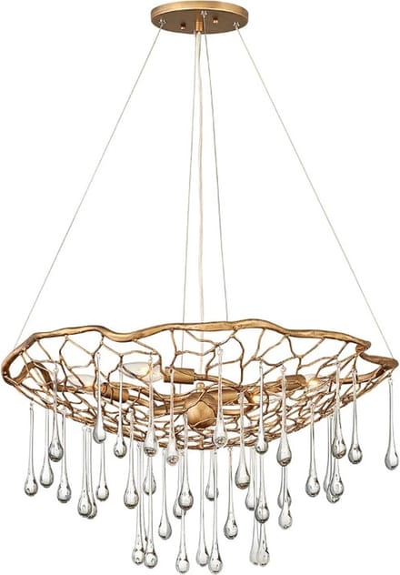 Lisa McDennon by Hinkley LED Hanglamp Laguna | 4X E14 Max 40W | Dimbaar | Burnished Gold
