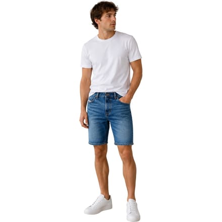 Diesel Heren D-Fin Denim Slim Shorts (Blauw)