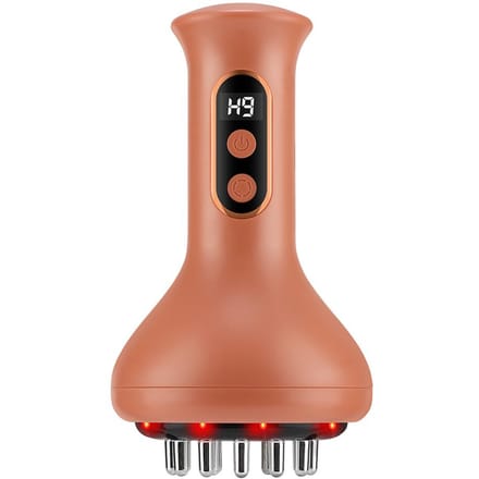 USB Oplaadbare Meridian Borstel Lichaam Schraap Massager Microstroom Vibratie Hete Kompres Lymfedrainage