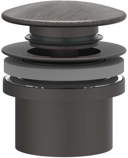 IVY Toebehoren Design plug stop&go RVS316 geborsteld carbon black PVD