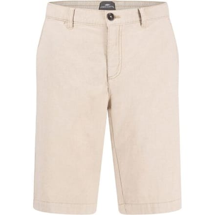 Fynch-Hatton Bermuda Subtle Structure Cotton Linnen Two-Tone Stone / male