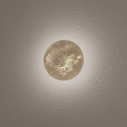 Nowodvorski Lighting LED wandlamp Ring S, Ø 15 cm, multiplex, goudkleurig