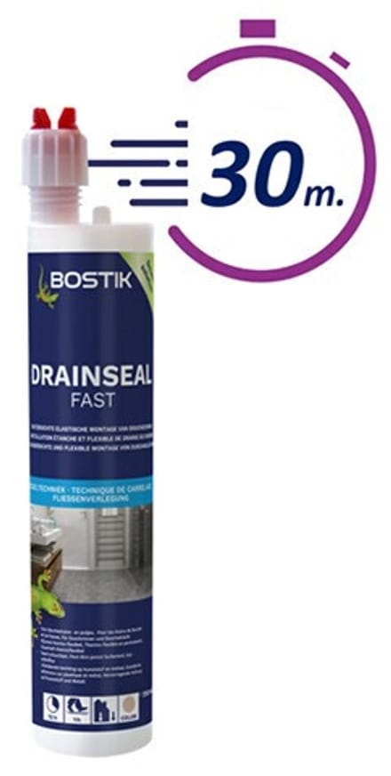 Bostik 7044 Drainseal Fast voor waterdichte montage van douchedrains - sealgrey - 250ml patroon
