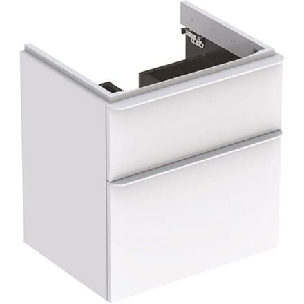 Geberit Smyle Square vanity unit 58.4 cm, two drawers 500.352.00.1