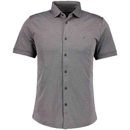 Ragman Overhemd Soft Knit Fine Polka Dot Pima Cotton Fabric Mix Leisteen / male