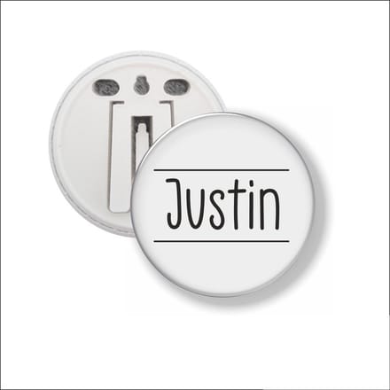 Button Met Clip 58 MM - Justin