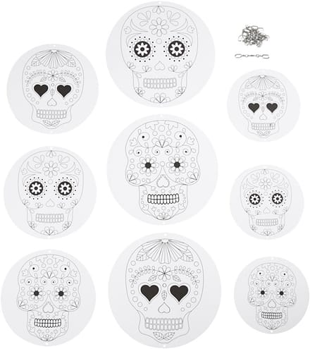 Mobielen met motief, d 12+15+18 cm, 300 gr, wit, 3 set/ 1 doos