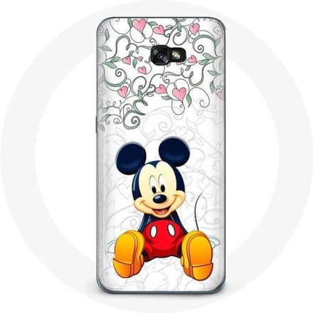 Hoesje voor Samsung Galaxy A3 2017 Mickey Mouse Bloemen Harten