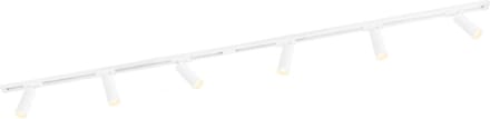 Ledvion - LED Railverlichting 2M + 6 Railspots (Wit - Dimbaar - GU10 Fitting) - 1-Fase