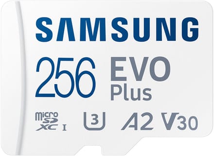Samsung EVO Plus - Micro SD Kaart - Inclusief SD Adapter - 130 MB/s - 256 GB