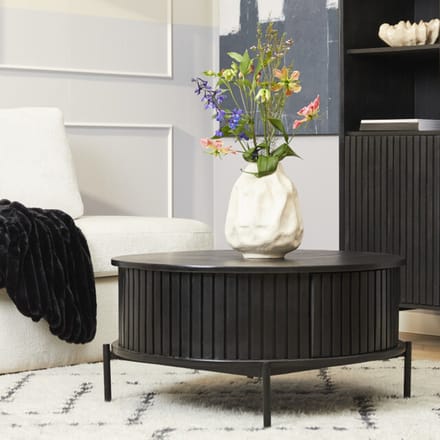 Starfurn salontafel madison black 80 cm rond