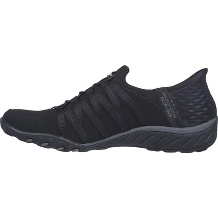 Skechers damesslip-ins BREATHE-EASY ROLL-WITH-ME sneaker 100593 BBK zwart