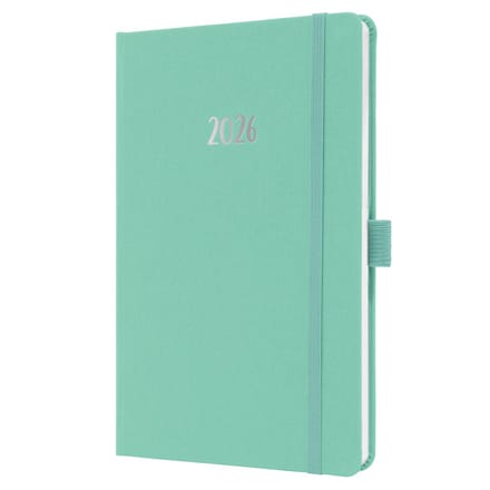 Sigel weekagenda Feel 2026 - formaat A5 - Mighty Mint - hardcover - SI-J6409