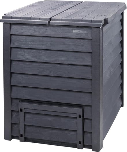 Compostbak - GFT bak - Afval verwerken - Echt houtlook - 400 liter - Antracietbruin