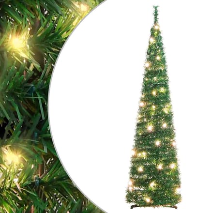 Vidaxl Sapin de Noël Artificiel Type Pop-Up, 50 LED, Vert, 120 cm