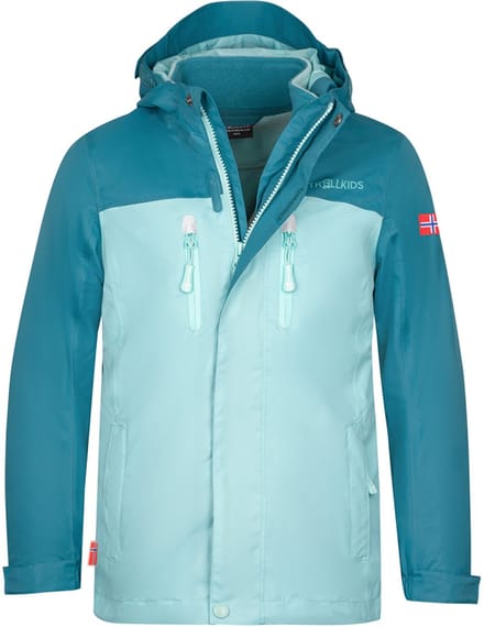 Trollkids Bryggen Jas Blauw 164 cm Meisje