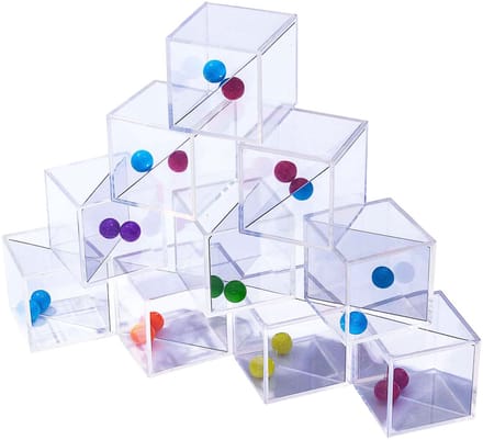 Transparante Spiegelblokken - 5 cm - 18dlg