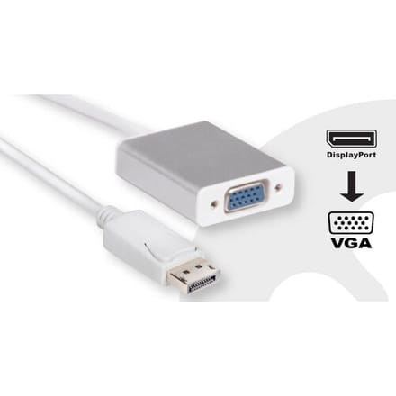 club3D CAC-2003 DisplayPort Adapter [1x DisplayPort stekker - 1x VGA-bus] Wit 0 mm