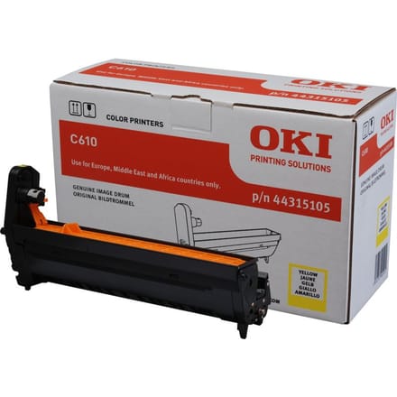 OKI Drum Yellow for C610 20000 pages - Drum kit Geel