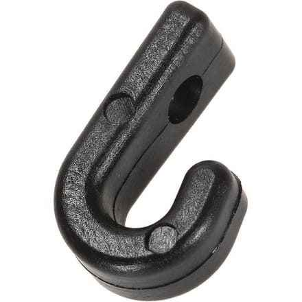 50 stuks Nylon Bungee Sjorband Elastisch Koord J Haken Sjorhaak voor Kajaks Kano's Boten black