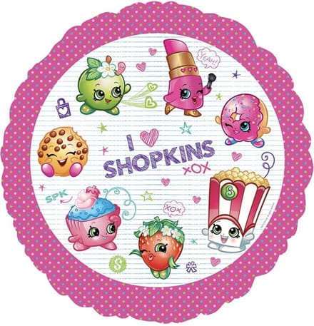 Shopkins ballon roze