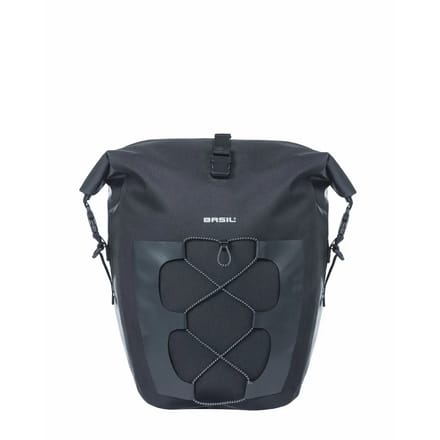 Basil Navigator Waterproof L enkele tas MIK Hooks- 25-31L- zwart