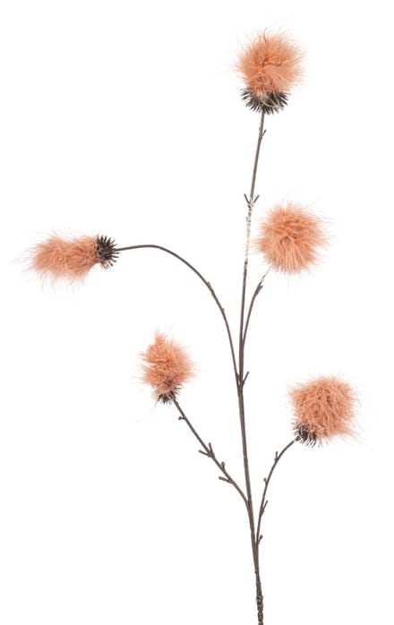 Emerald - Kunstbloem Pompom 84cm peach - Kunstplant voor binnen