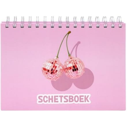 Cherry schetsboek a5 spiraal, assorti