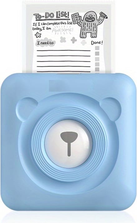 Livano Camera - Printer - Digitale Foto Camera - Camera Met Printer - Oplaadbaar - Blauw