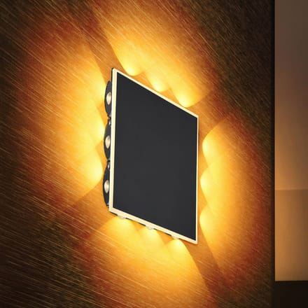 Globo - wandlamp - Saidy - zwart - metaal - LED - 78408-12