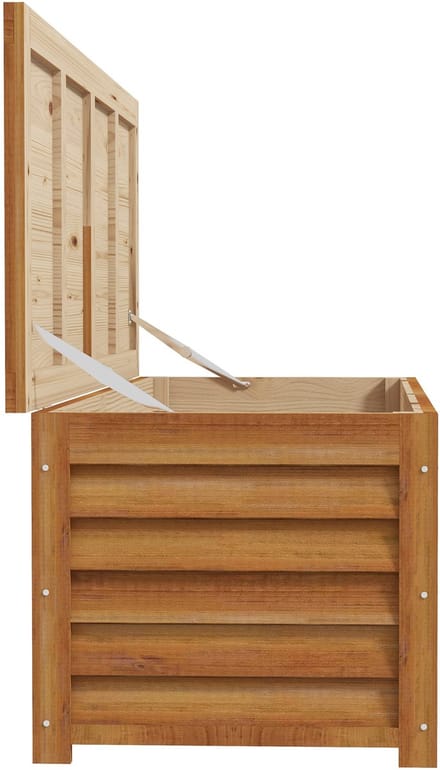 Outsunny - Buitenopbergbox - Vurenhout - 130x50x45cm - Bruin