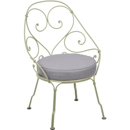 Fermob - 1900 Fauteuil Cabriolet - 65 lindegroen - flanelgrijs