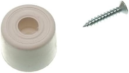 Deurstops - Deurstopper wiggen - Deuren Beschermen - Weerbestendig Rubber - 28 mm - Wit