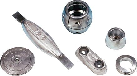 Zinken ronde roerblad-anode