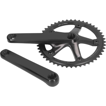 Aluminiumlegering 144 BCD 48T Single Speed Crankstel Fiets Crankarm Fiets Crankarm Set Zwart black