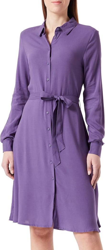 Damesjurk Langs Shirtblouse Viscose Duurzaam Gemaakt