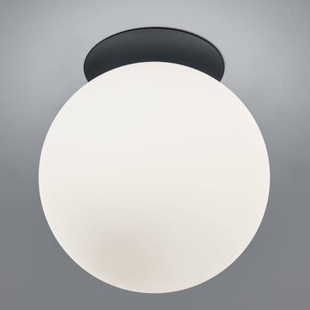 HELL Blob plafondlamp, opalen glazen bolkap, Ø 30 cm